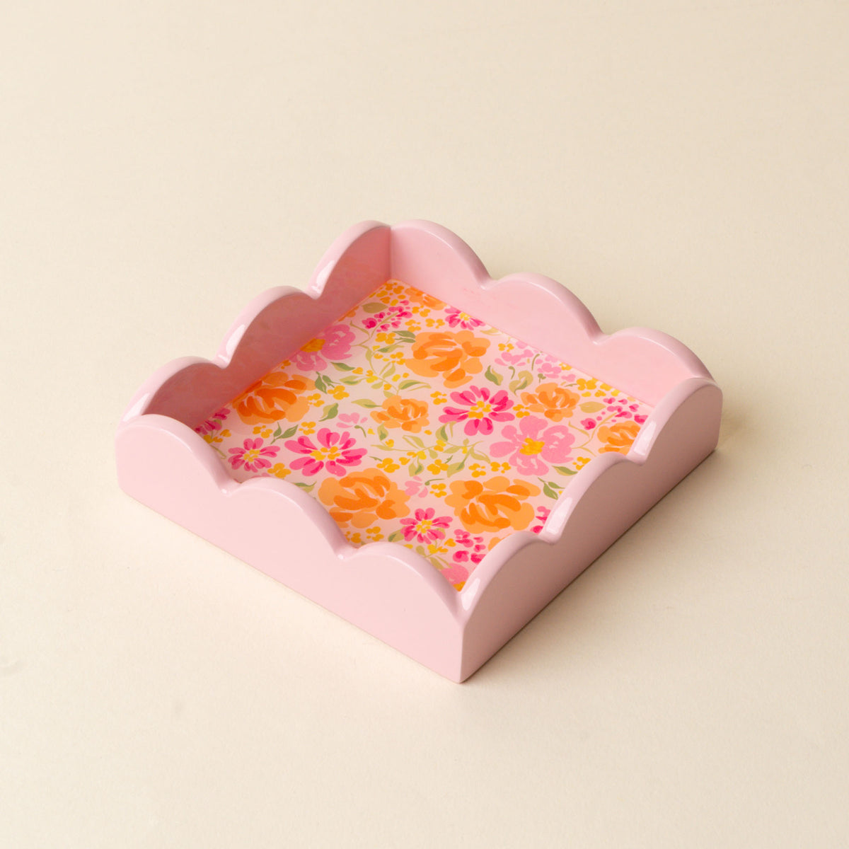 The Darling Effect Scallop Trinket Tray-Secret Garden Pink  - The Attic Boutique