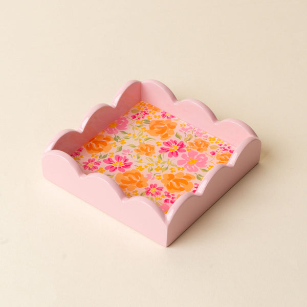 The Darling Effect Scallop Trinket Tray-Secret Garden Pink  - The Attic Boutique