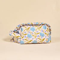 The Darling Effect Petals Aqua Cosmetic Pouch  - The Attic Boutique