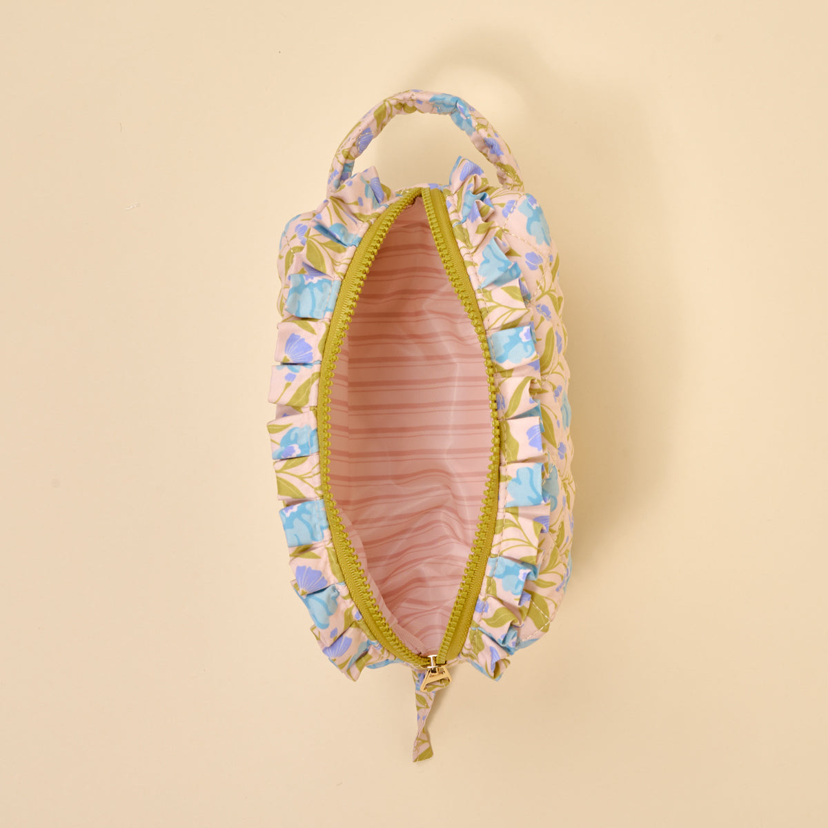 The Darling Effect Petals Aqua Cosmetic Pouch  - The Attic Boutique