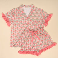 The Attic Boutique Everbloom Dusty Pajama Set  - The Attic Boutique