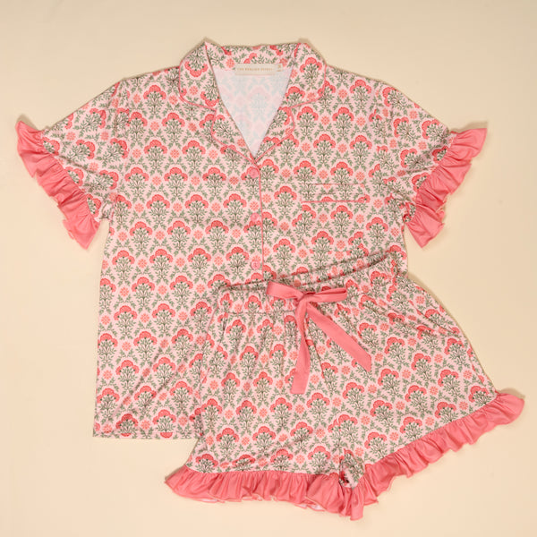 The Attic Boutique Everbloom Dusty Pajama Set  - The Attic Boutique