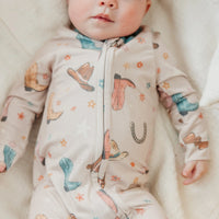 Copper Pearl Cheyenne Zip-Up Footie Pajama  - The Attic Boutique