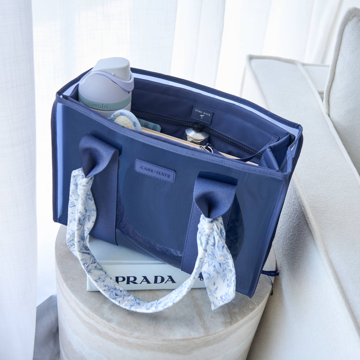 Tote Bag Organizer - Oxford Navy (Medium)