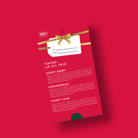 Woolzies Tinted Lip Oil Trio –  FA LA LA LA  - The Attic Boutique