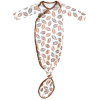 Copper Pearl Blitz Newborn Knotted Gown Baby - The Attic Boutique