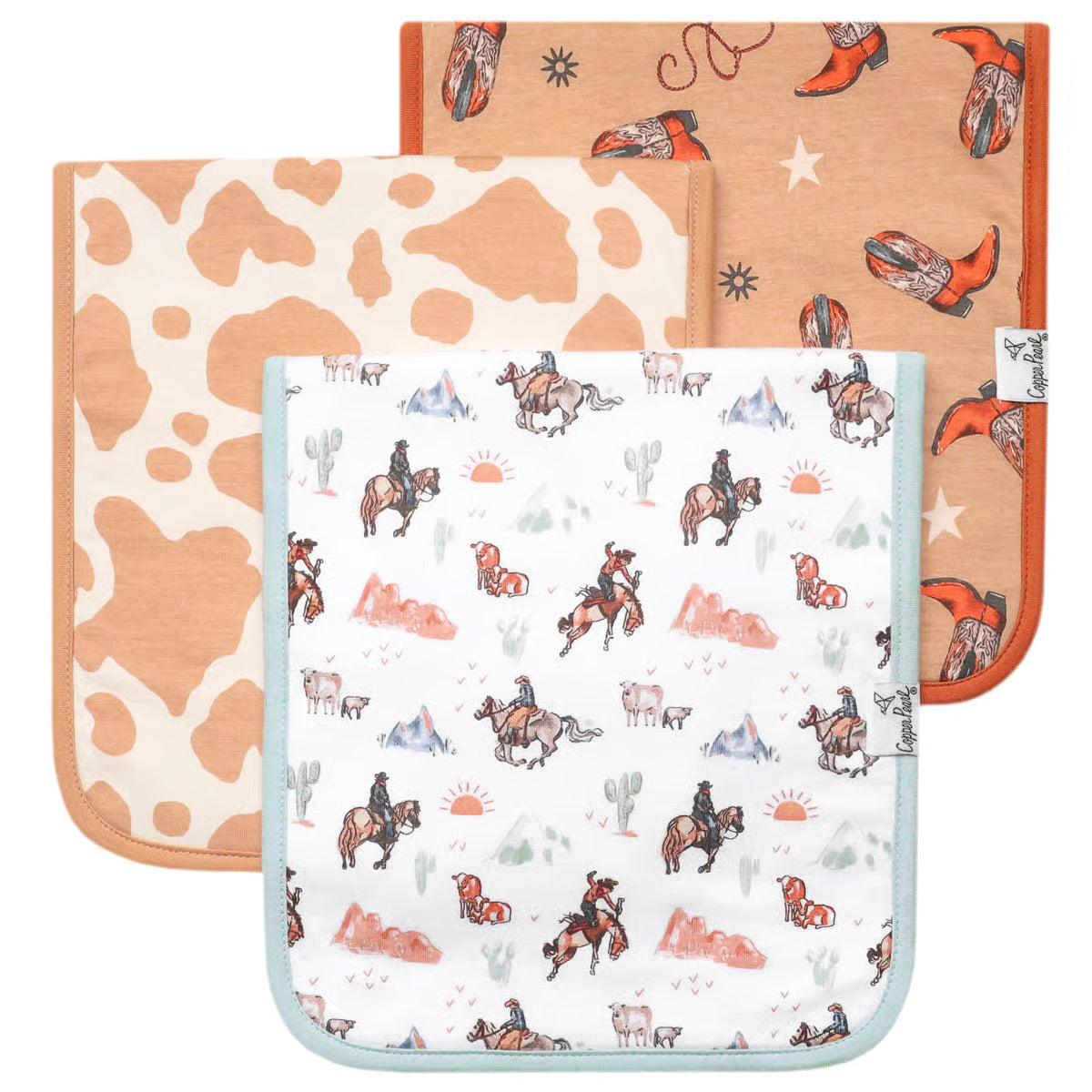 Copper Pearl Boone Premium Burp Cloths  - The Attic Boutique