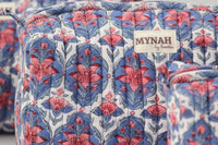 Mynah Nantucket Floral Travel/Make Up/Organizer/Bag-Large Only  - The Attic Boutique