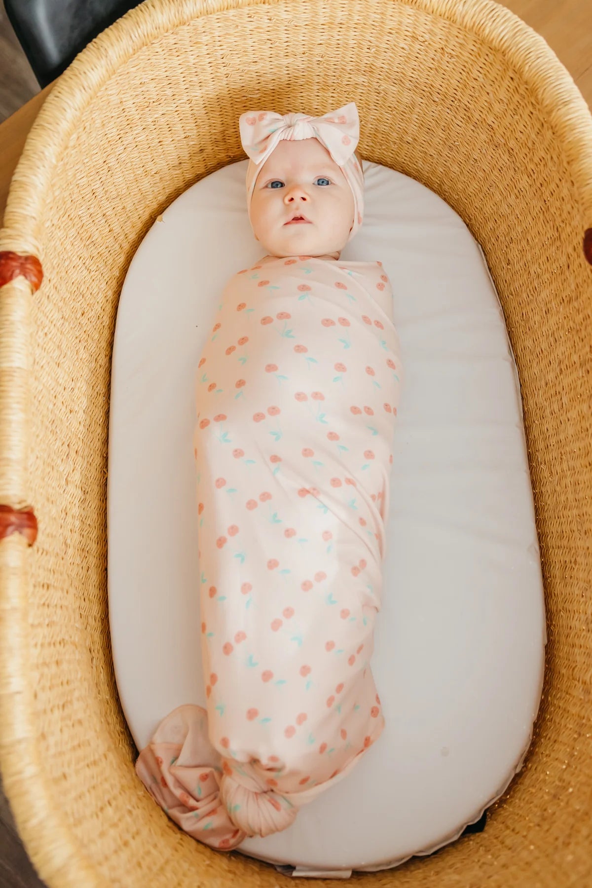 Copper Pearl Cheery Swaddle Blanket Baby - The Attic Boutique