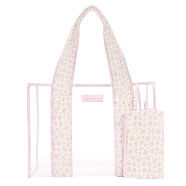 The Attic Boutique Quilted Ditsy Floral Jelly Tote Bag w/ Phone Pouch Bags - The Attic Boutique