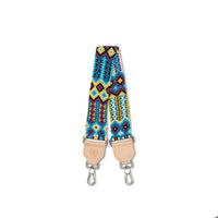 Wide Woven Shoulder Strap, Blueberry
