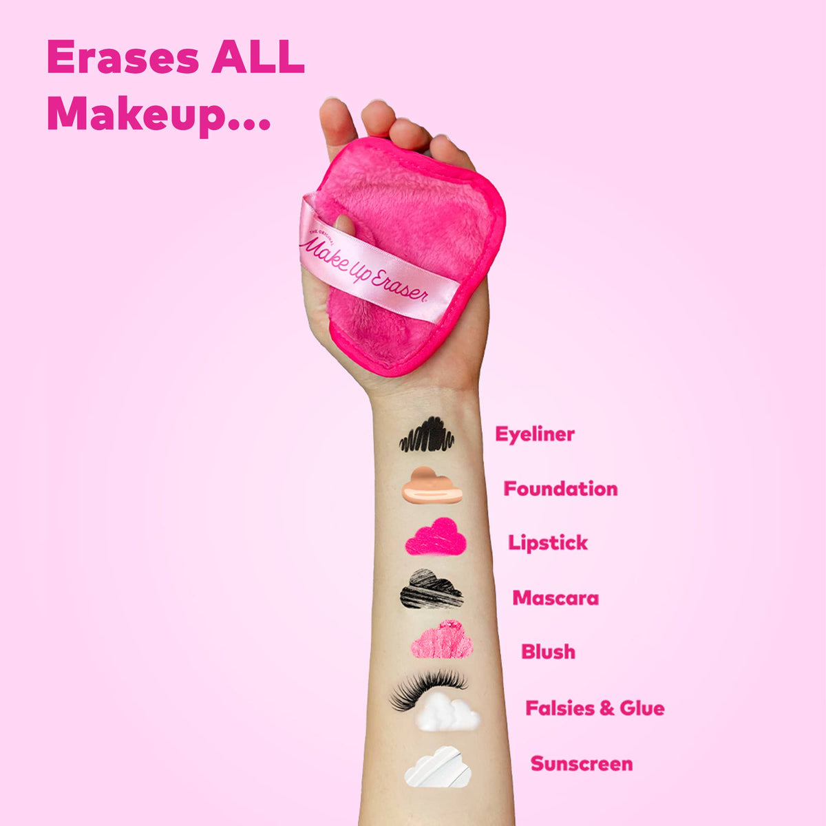 The Original MakeUp Eraser Pink 7-Day Set | Eco-Friendly MakeUp Eraser  - The Attic Boutique