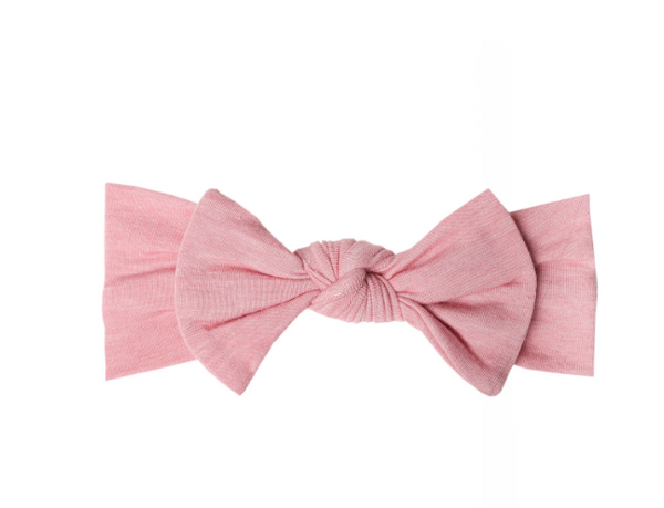 Copper Pearl Darling Knit Headband Bow  - The Attic Boutique
