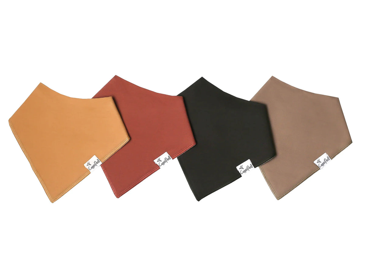 Copper Pearl Dune Bandana Bib Set (4pk) Baby - The Attic Boutique