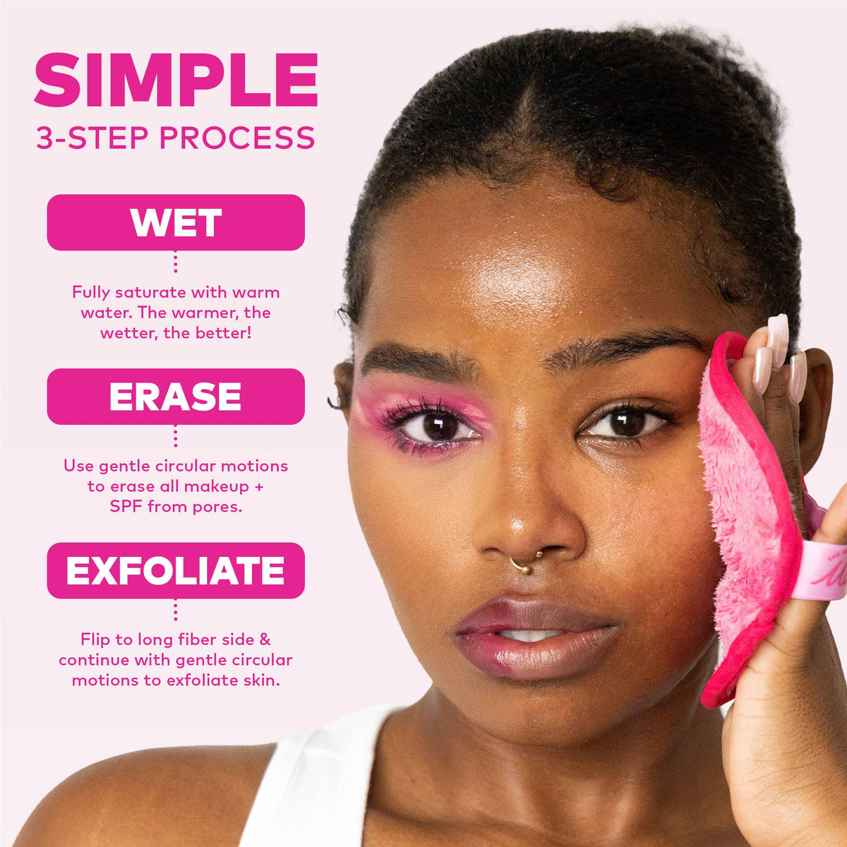 The Original MakeUp Eraser Pink MakeUp Eraser PRO  - The Attic Boutique