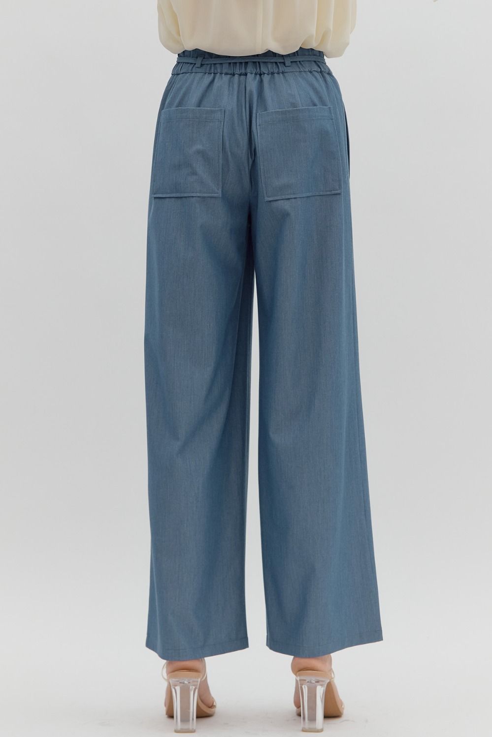 The Attic Boutique Denim Straight Leg Pant  - The Attic Boutique