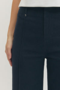 The Attic Boutique Navy High-Rise Pants  - The Attic Boutique