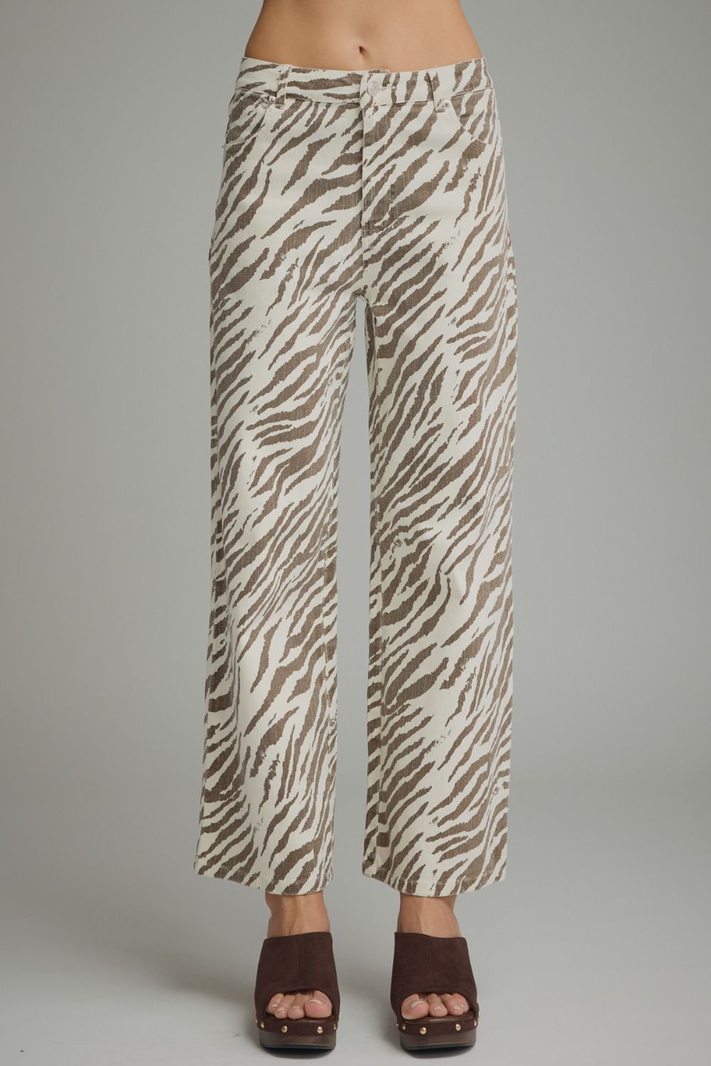 Alyssa Zebra Wide leg pants