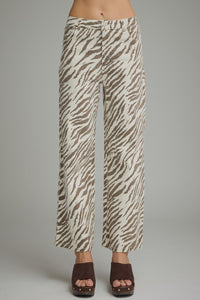 Alyssa Zebra Wide leg pants