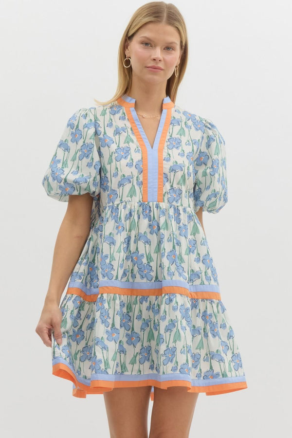 Entro Floral Mini Dress  - The Attic Boutique