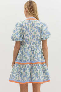 Entro Floral Mini Dress  - The Attic Boutique