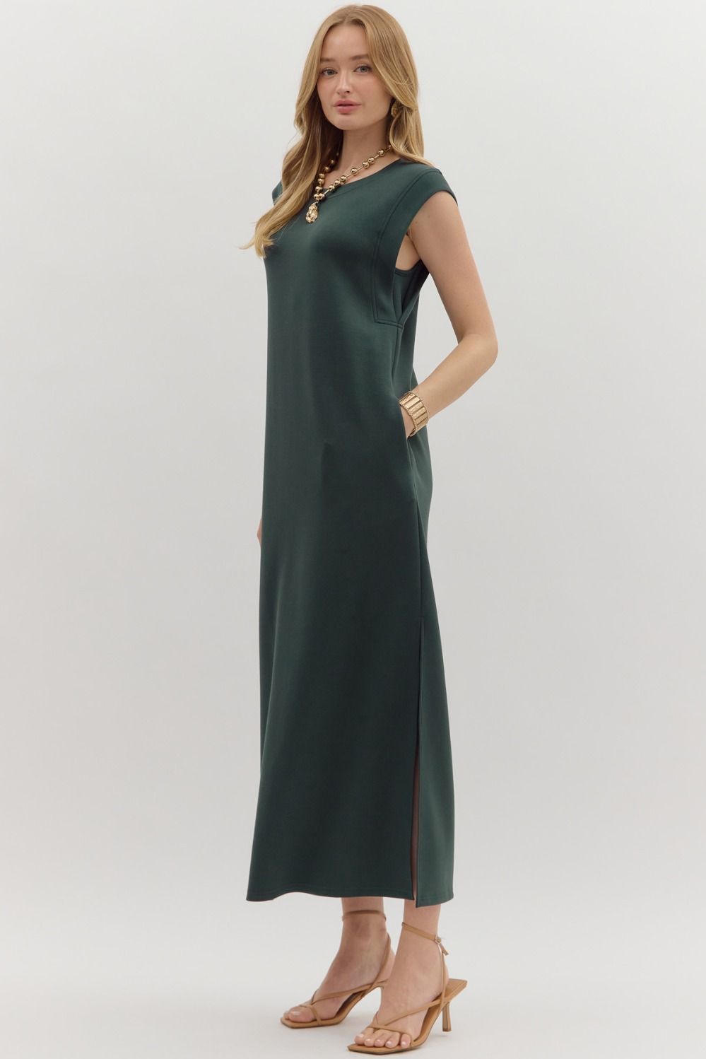 Entro Forest Knit Dress  - The Attic Boutique