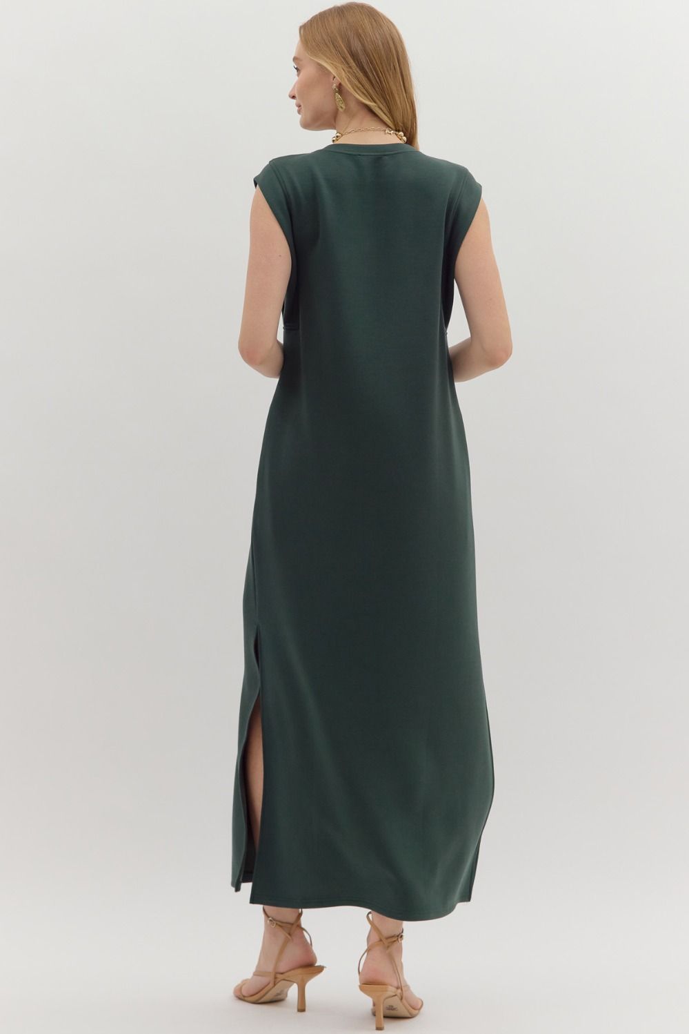 Entro Forest Knit Dress  - The Attic Boutique