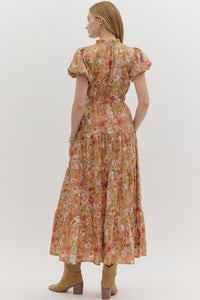 The Attic Boutique Terra Cotta Midi Dress  - The Attic Boutique