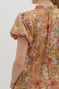 The Attic Boutique Terra Cotta Midi Dress  - The Attic Boutique