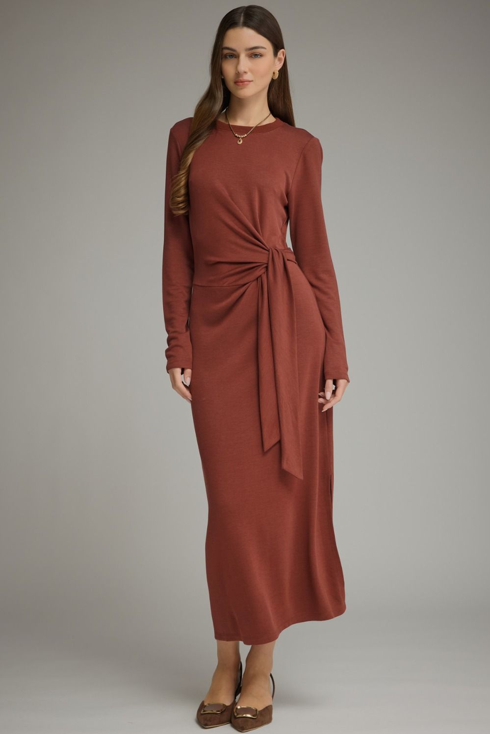 Vada Tie Midi Dress