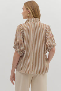Entro Caramel Dolman Top  - The Attic Boutique
