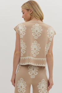 Entro Taupe Knit Sweater  - The Attic Boutique