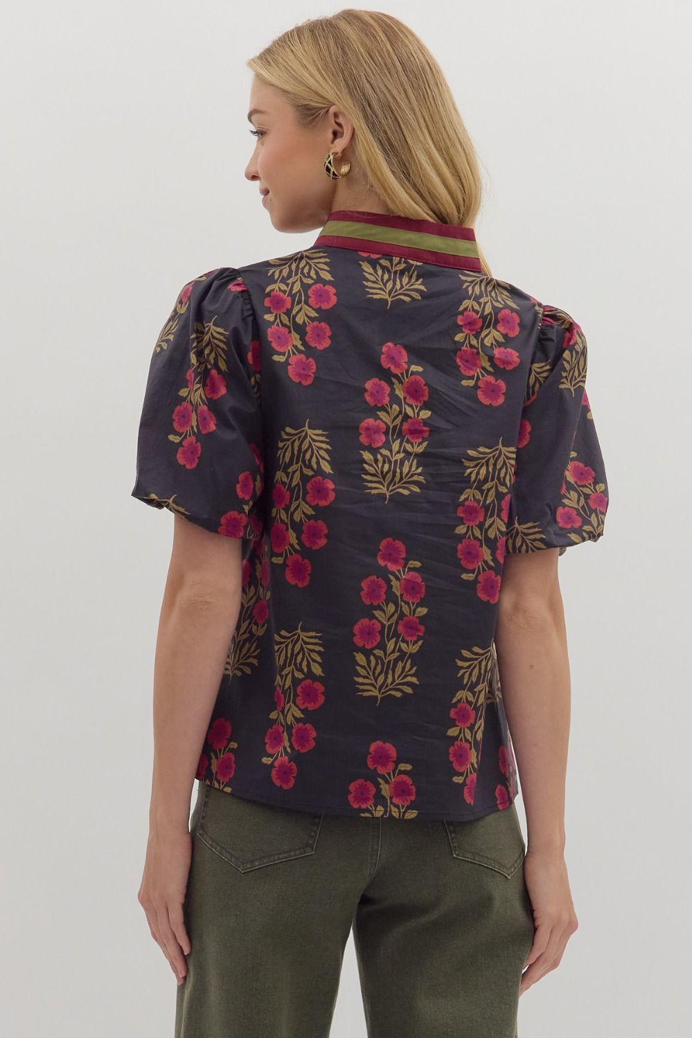 Entro Floral Multicolor Top  - The Attic Boutique