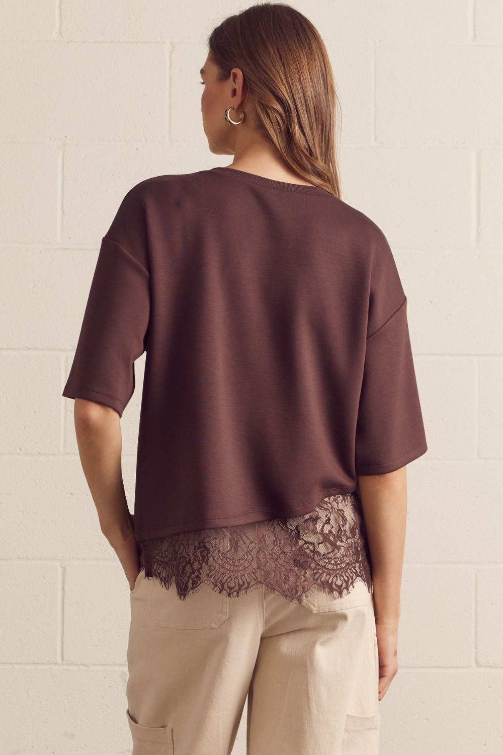 Ella Scallop Lace Knit Top