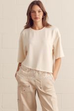 Erin Scallop Lace Knit Top