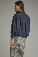Misty 3/4 sleeve denim top
