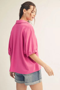 Jodifl Heather Hot Pink Top Apparel & Accessories - The Attic Boutique
