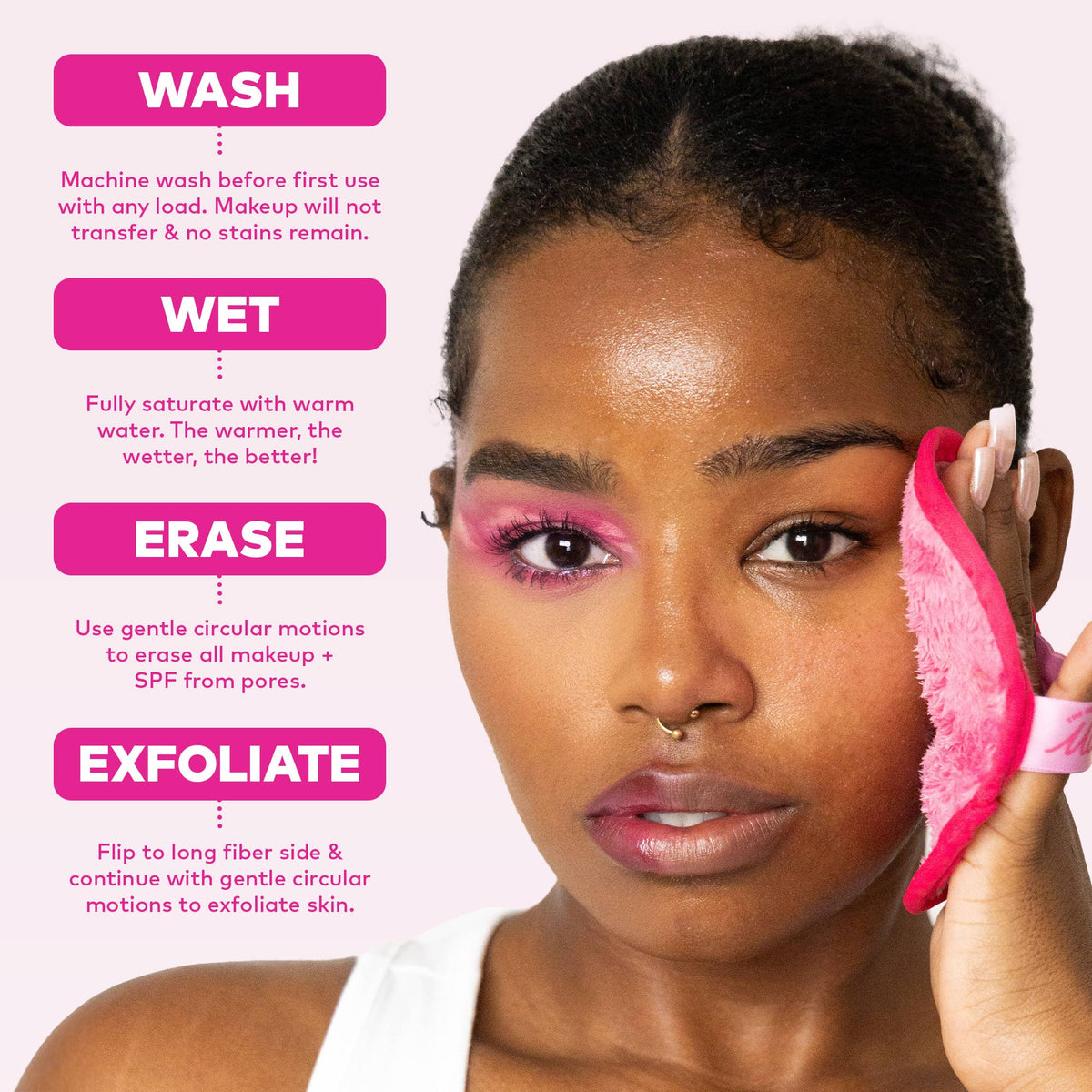 The Original MakeUp Eraser Pink Mini MakeUp Eraser PRO  - The Attic Boutique