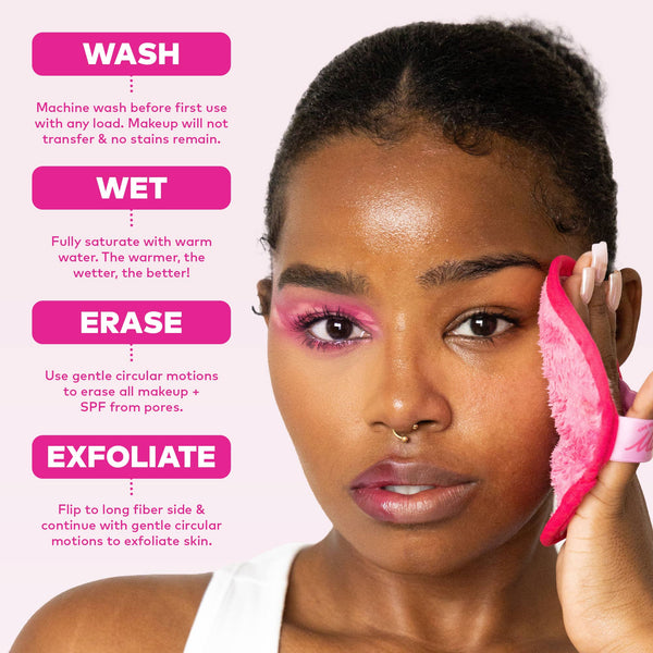 The Original MakeUp Eraser Pink Mini MakeUp Eraser PRO  - The Attic Boutique