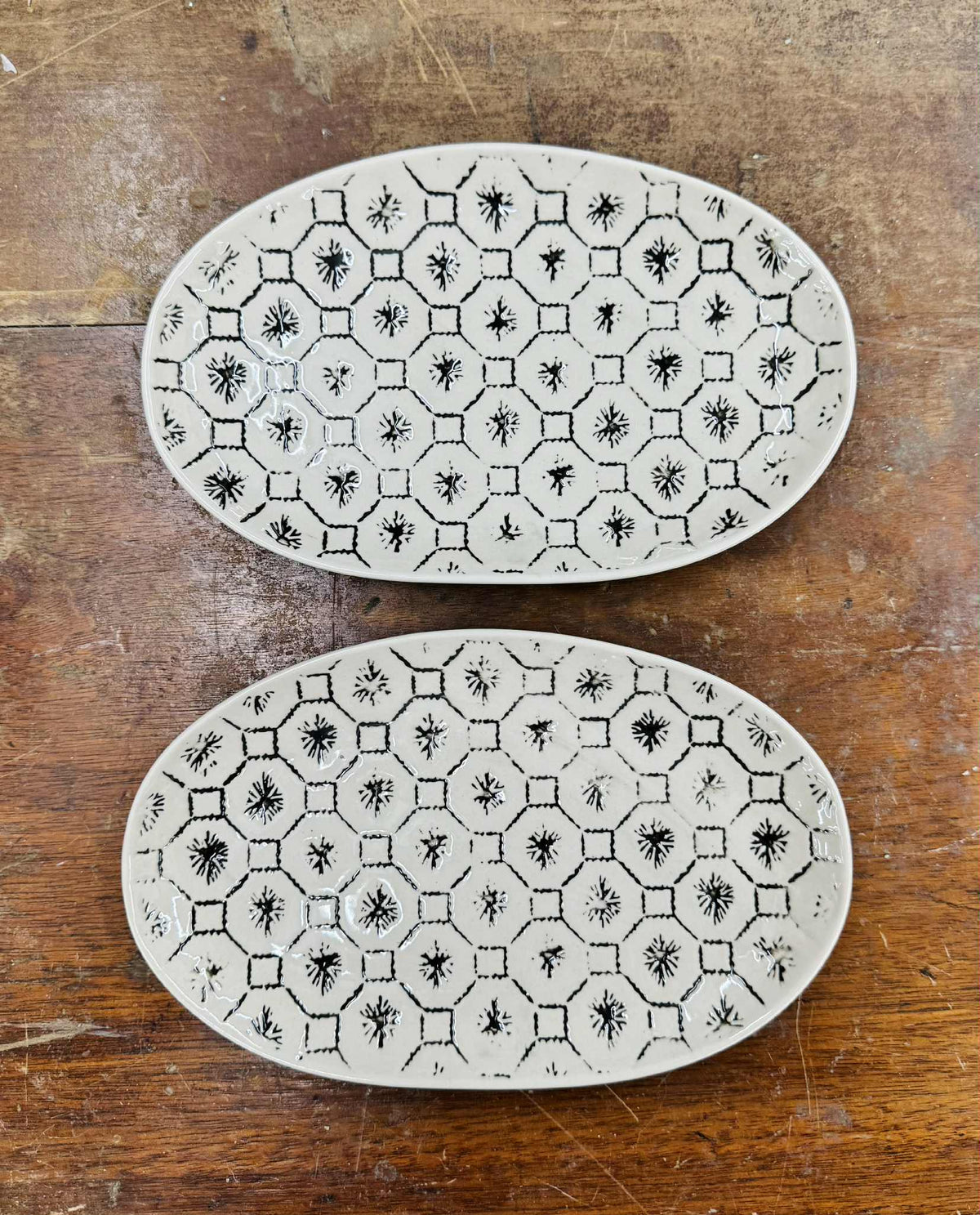 The Attic Boutique Black & Cream Plate $14  - The Attic Boutique