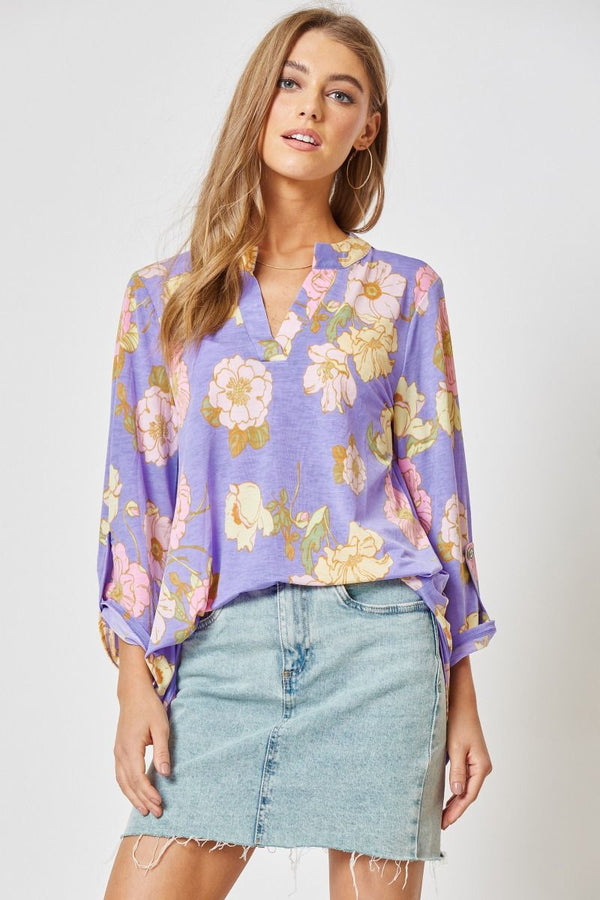 The Attic Boutique Liz Lavender Top Top - The Attic Boutique