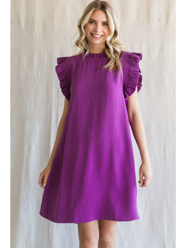 The Attic Boutique Katy Purple Dress Dress - The Attic Boutique