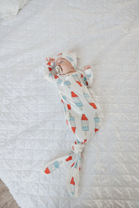 Rocket Newborn Knotted Gown