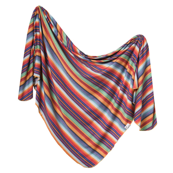 Copper Pearl Serape Knit Swaddle Blanket  - The Attic Boutique