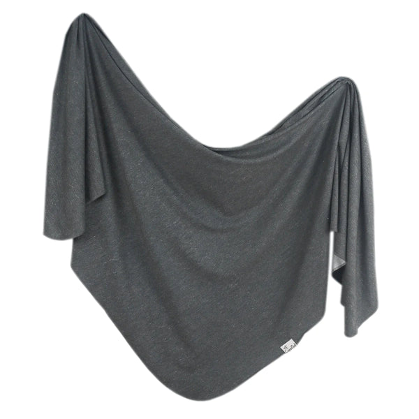 Copper Pearl Slate Knit Swaddle Blanket  - The Attic Boutique