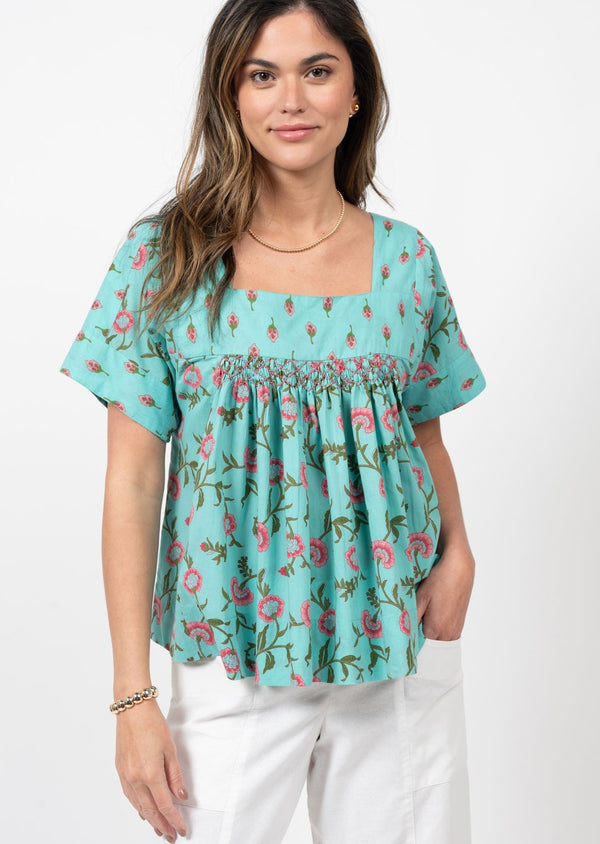 Ivy Jane / Uncle Frank Smoked Yoke Top  - The Attic Boutique
