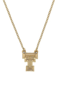 Texas Tech Red Raiders 24K Gold Plated Necklace