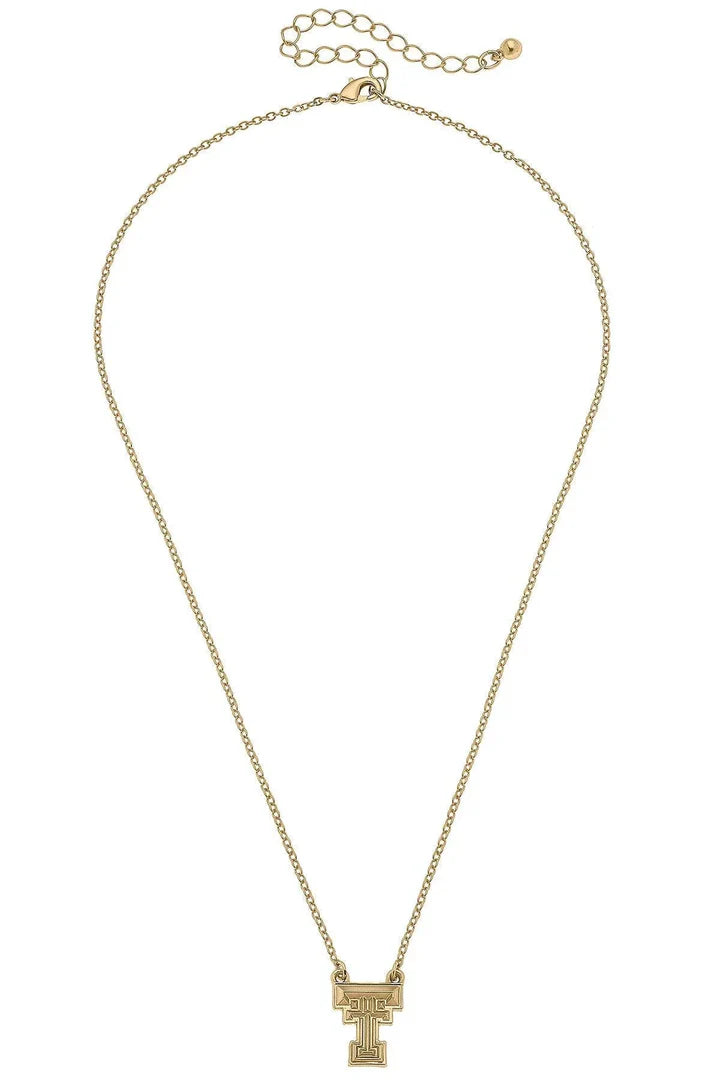 Texas Tech Red Raiders 24K Gold Plated Necklace