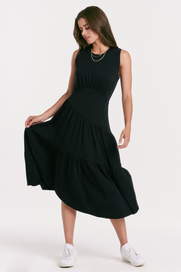 Another Love Rome Black Dress  - The Attic Boutique