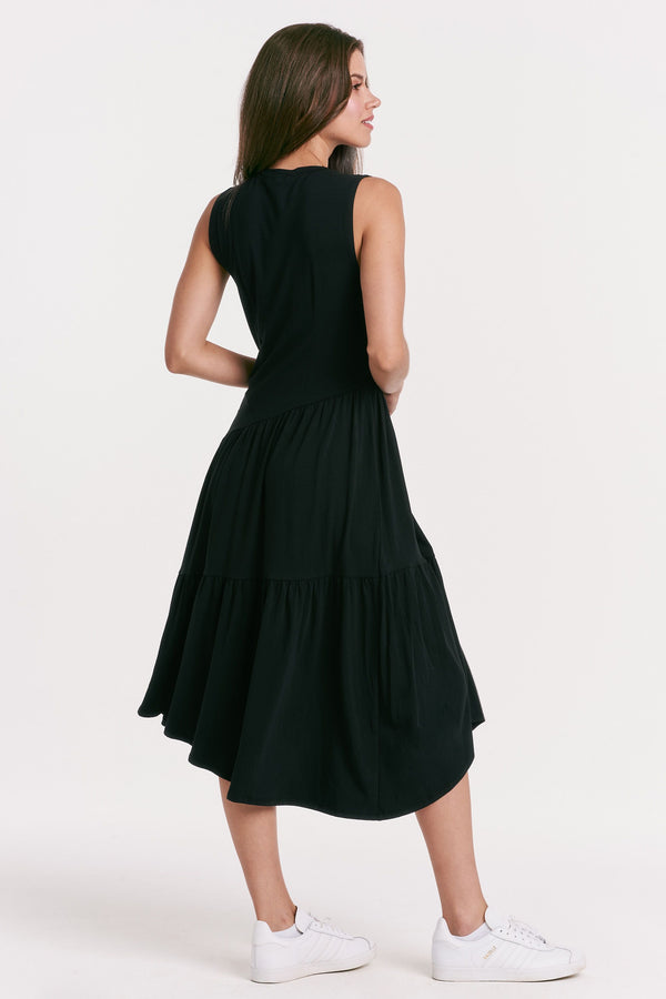 Another Love Rome Black Dress  - The Attic Boutique